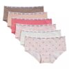 Pack de 6 braguitas Hipster de Cotton Stretch para niñas Pack de 6 braguitas Hipster de Cotton Stretch para niñas