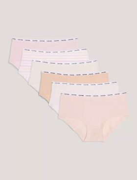 Pack de 6 braguitas Hipster de Cotton Stretch para niñas