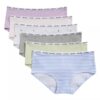 Pack de 6 braguitas Hipster de Cotton Stretch para niñas Pack de 6 braguitas Hipster de Cotton Stretch para niñas