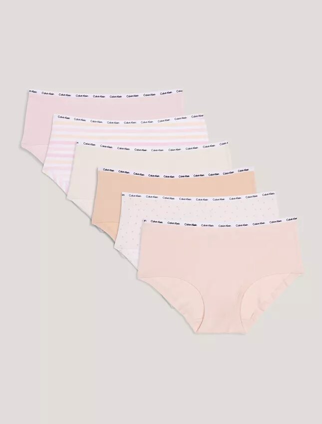 Pack de 6 braguitas Hipster de Cotton Stretch para niñas Pack de 6 braguitas Hipster de Cotton Stretch para niñas