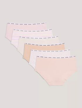 Pack de 6 braguitas Hipster de Cotton Stretch para niñas