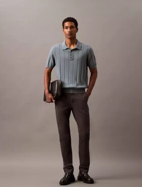 Pantalón chino de algodón elástico