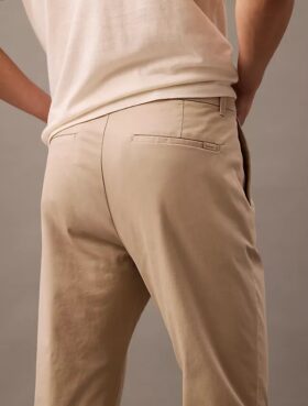 Pantalón chino de algodón elástico