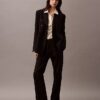 Pantalón clásico de gabardina de lana Pantalón clásico de gabardina de lana