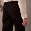 Pantalón clásico de gabardina de lana Pantalón clásico de gabardina de lana