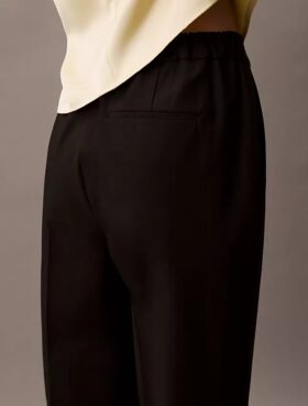 Pantalón cónico elástico refinado Pantalón cónico elástico refinado