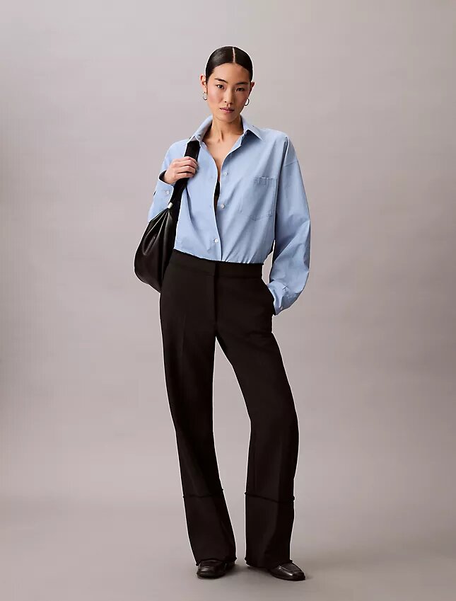 Pantalón con bordes sin rematar Pantalón con bordes sin rematar