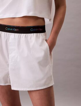 Pantalón corto de dormir de popelín con logotipo Pride