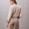 Pantalón corto de satén de algodón Pantalón corto de satén de algodón