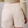 Pantalón corto de satén de algodón Pantalón corto de satén de algodón