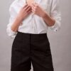 Pantalón corto de satén de algodón Pantalón corto de satén de algodón