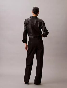 Pantalón de mezcla de gabardina de lana