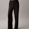 Pantalón de pierna ancha elástico y refinado