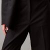 Pantalón de pierna ancha elástico y refinado