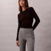 Pantalones acampanados ajustados de ponte Pantalones acampanados ajustados de ponte