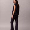 Pantalones acampanados ajustados de ponte Pantalones acampanados ajustados de ponte