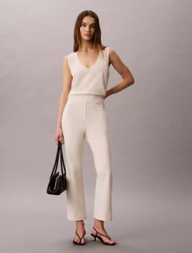 Pantalones acampanados cortos de ponte