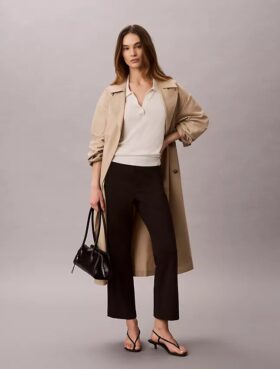 Pantalones acampanados cortos de ponte