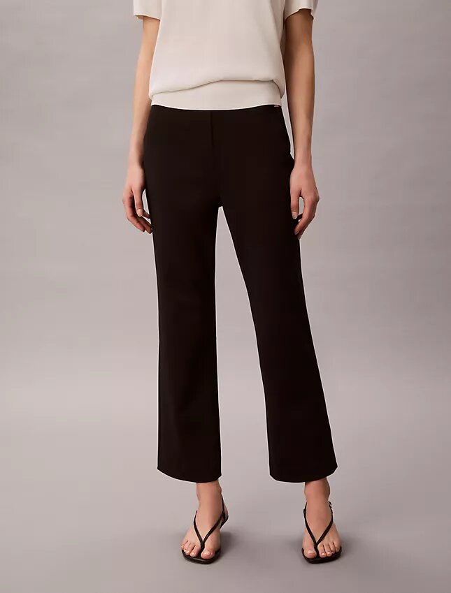 Pantalones acampanados cortos de ponte Pantalones acampanados cortos de ponte