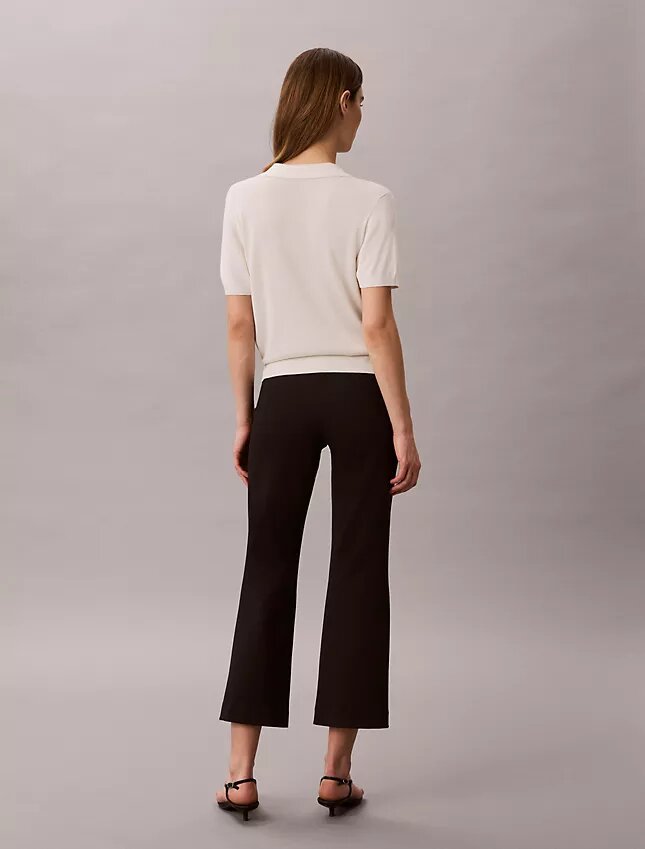 Pantalones acampanados cortos de ponte Pantalones acampanados cortos de ponte