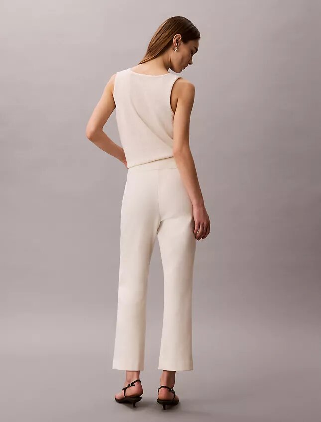 Pantalones acampanados cortos de ponte Pantalones acampanados cortos de ponte