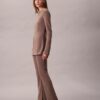 Pantalones acampanados de punto a medida sin cremallera