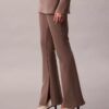 Pantalones acampanados de punto a medida sin cremallera