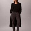 Pantalones ajustados a la tobillera con rayas y cordón