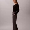 Pantalones ajustados a la tobillera con rayas y cordón