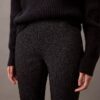 Pantalones ajustados con estampado de espiga en tejido Ponte