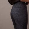 Pantalones ajustados con estampado de espiga en tejido Ponte