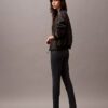 Pantalones ajustados con estampado de espiga en tejido Ponte