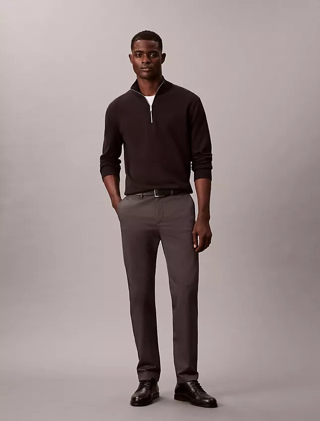 Pantalones ajustados de Cotton Stretch Pantalones ajustados de Cotton Stretch