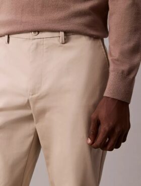 Pantalones ajustados de Cotton Stretch