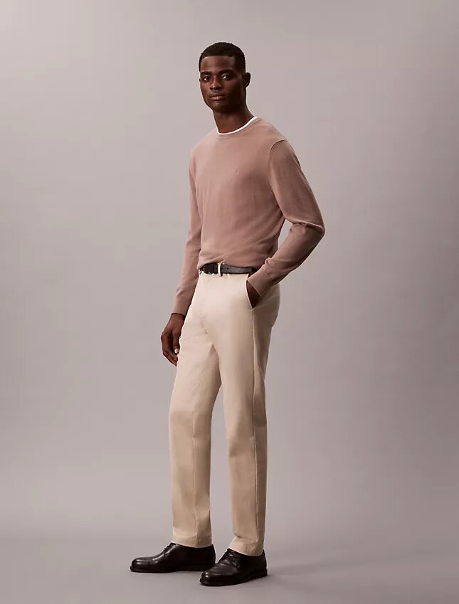Pantalones ajustados de Cotton Stretch Pantalones ajustados de Cotton Stretch