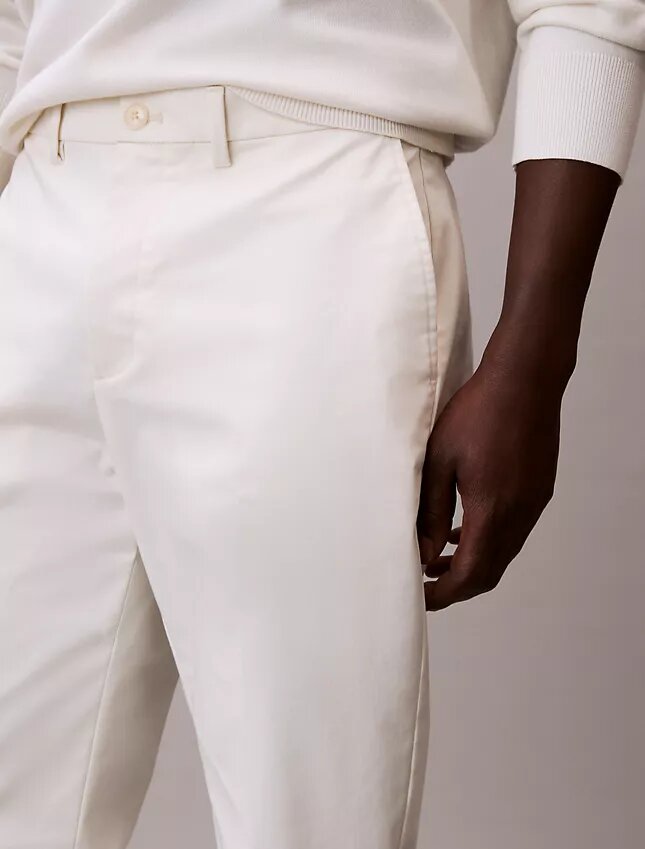 Pantalones ajustados de Cotton Stretch Pantalones ajustados de Cotton Stretch