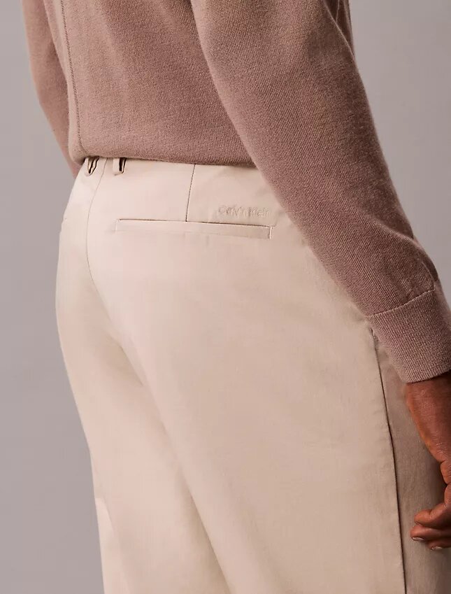 Pantalones ajustados de Cotton Stretch Pantalones ajustados de Cotton Stretch