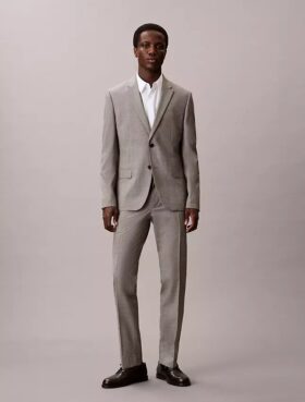 Pantalones ajustados de pata de gallo