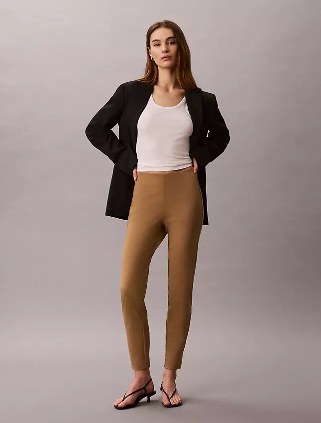 Pantalones ajustados de ponte Pantalones ajustados de ponte