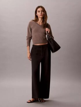 Pantalones anchos de ponte