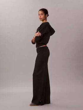 Pantalones anchos de punto holgado