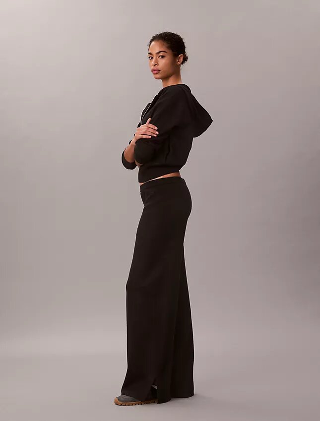Pantalones anchos de punto holgado Pantalones anchos de punto holgado