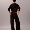 Pantalones anchos de punto holgado Pantalones anchos de punto holgado
