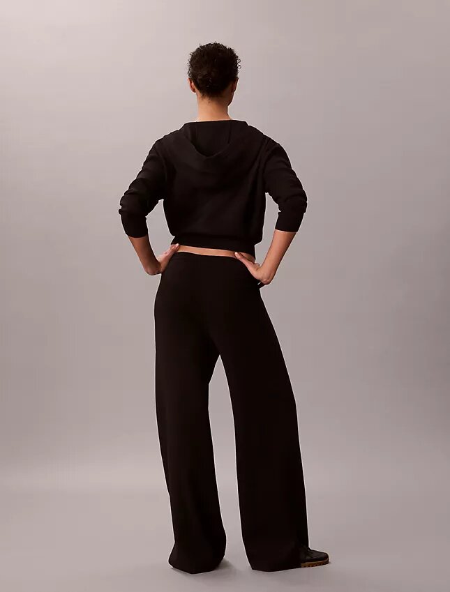 Pantalones anchos de punto holgado Pantalones anchos de punto holgado