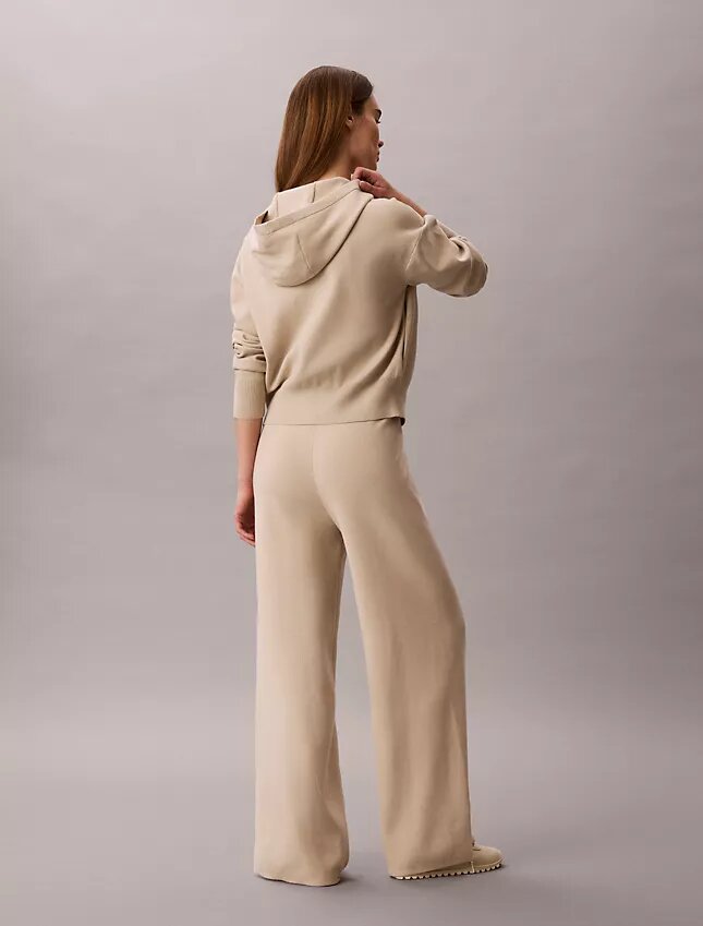 Pantalones anchos de punto holgado Pantalones anchos de punto holgado