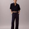 Pantalones cargo de algodón y lyocell sin cremallera