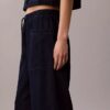 Pantalones cargo de algodón y lyocell sin cremallera