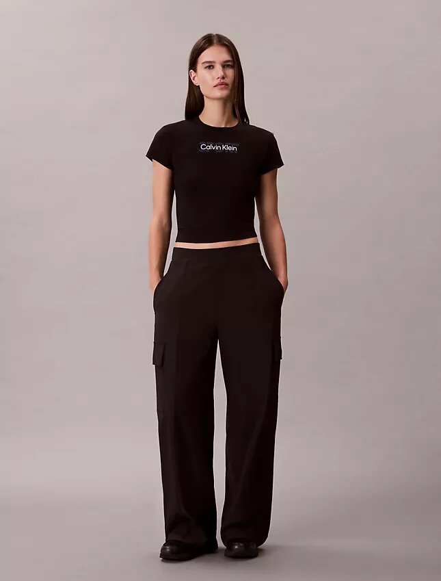 Pantalones cargo de pierna ancha para ir al trabajo Pantalones cargo de pierna ancha para ir al trabajo