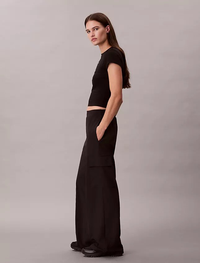 Pantalones cargo de pierna ancha para ir al trabajo Pantalones cargo de pierna ancha para ir al trabajo