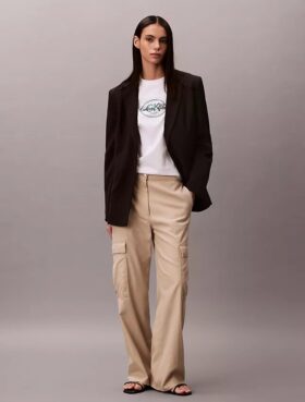 Pantalones cargo de sarga suave